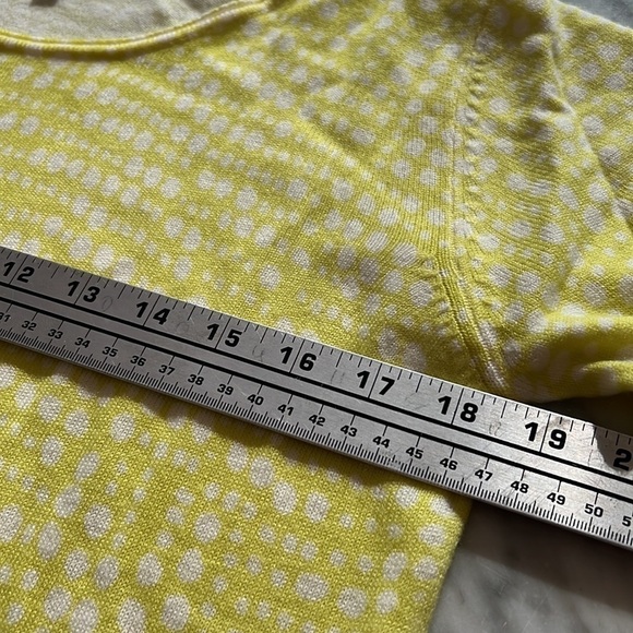 MARLED Sweater, Polka Dot, Yellow Green, Size M - Picture 5 of 7